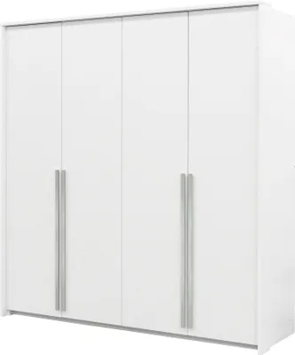Zdjęcie produktu dla Szafa do salonu, duża biała szafa obrotowa 210 cm