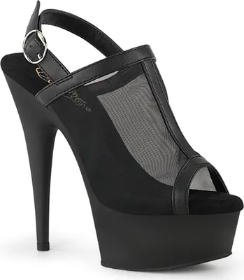 Produktbild von DELIGHT-636 Damen Sandale von Pleaser, Schwarz EU 37, US 7