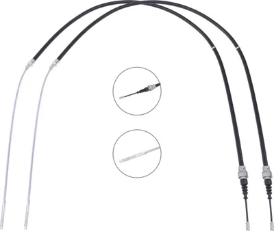 Produktbild von RIDEX Handbremsseil Seilzug Feststellbremse für VW GOLF III (1H1) Hinten Rechts Hinten Links 124C1138