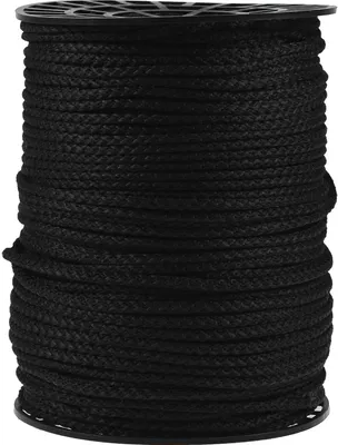 Produktbild von 250m Polypropylen-Seil Ø 5mm auf Rolle Universalseil Kordel Schnur Farbwahl, Farbe:schwarz
