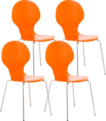 Image de lot de 4 chaises visiteurs Diego