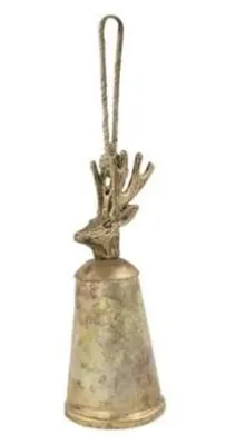 Image de Mars & More, cloche, or, cerf, 16 cm