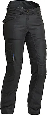Productafbeelding van Lindstrands Zion, waterdichte motorbroek voor dames, textiel, zwart, maat 42