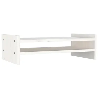 Immagine prodotto di vidaXL Supporto per monitor bianco 50x27x15 cm in legno di pino massiccio