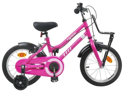Produktbild von Solidchoice – Fahrrad, 12 Zoll, Rosa, mit schwarzem Stahlrahmen