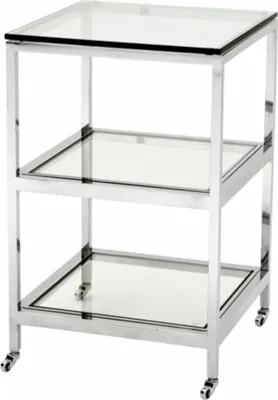 Produktbild von Casa Padrino Luxus Art Deco Designer Beistelltisch 45 x 45 x H. 71 cm - Designer Beistelltisch Möbel
