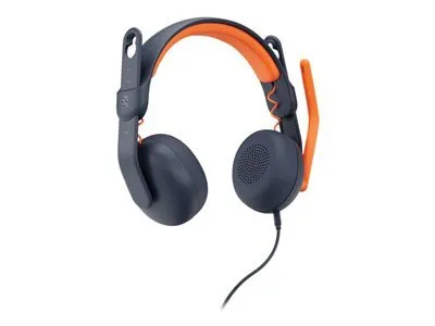 Produktbild von Logitech Zone Learn Wired On-Ear Headset for Learners, 3.5mm AUX - Kopfhörer mit Mikrofon - On-Ear - Ersatz - kabelgebunden - 3,5 mm Stecker