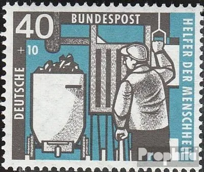 Produktbild von Briefmarken BRD (BR.Deutschland) 1957 Mi 273 gestempelt Kohlebergbau