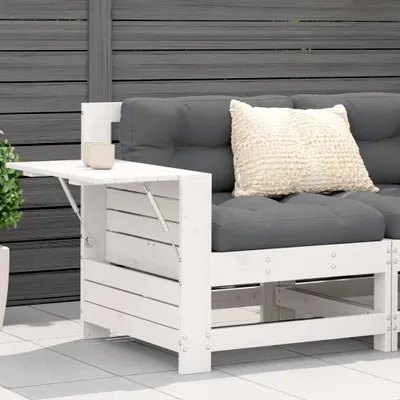 Produktbild von CLORIS Gartensofa mit Armlehne und Beistelltisch Massivholz Kiefer 844879