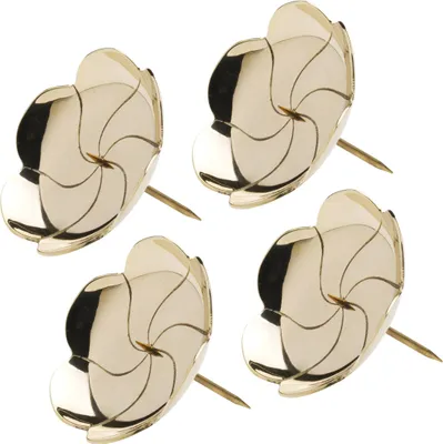 Produktbild von 4x Adventskranz Kerzenteller Lotos Ø10cm Kranzteller Messing Gold Weihnachtsdeko