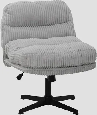Zdjęcie produktu dla HOMLA Fotel CORDIVO sztruksowy obrotowy szary 66x71x83 cm