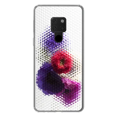 Produktbild von MuchoWow® Handyhülle Schutzhülle Hülle für Huawei P40 Lite Mohn - Blumen - Glas Silikon Softcase Handy Hülle - Handy