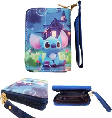 Obrázek produktu pro Dětská peněženka Lilo a Stitch s poutkem a karabinou