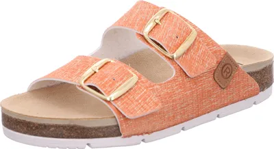 Produktbild von Rohde Damen Pantolette Clog Schnalle Korktieffußbett Elba 1704, Größe:41 EU, Farbe:Orange
