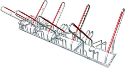 Produktbild von Fahrradständer Schulte E-Bike doppelseitig für 8 Räder mit Reifenbreite bis 7,5 cm feuerverzinkt