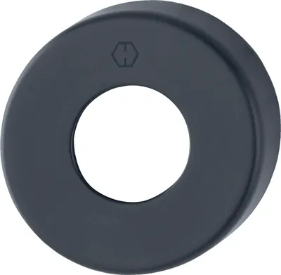 Produktbild von Hoppe Türgriff Rosette rund - Abdeckrosette 52x52x10mm, Aluminium schwarz matt