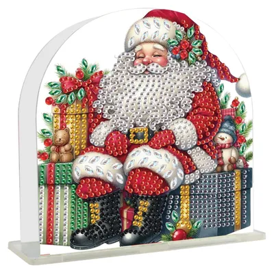 Diamond Painting Serviettenhalter 15x15 cm Weihnachtsmann