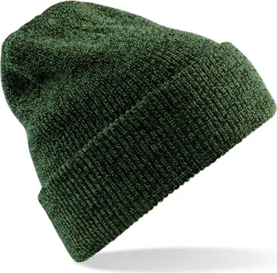 Produktbild von Beechfield B425 | Heritage Beanie Wintermütze - Farbe: Antique Moss Green - Größe: One Size