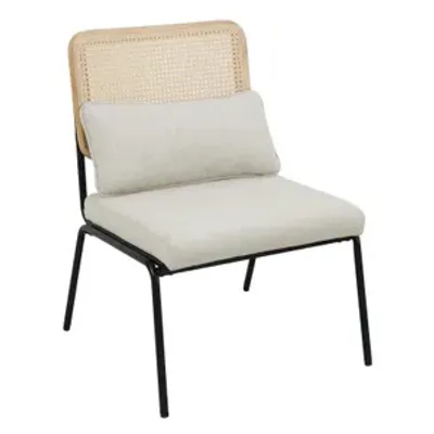 Produktbild von SVITA SVEA Loungesessel Rattansessel Retrosessel Rattan vintage Creme