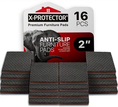 Produktbild von Famanu Anti-Rutsch Möbelschoner - 16 Stück - selbstklebend - Gummi - Bodenschutz
