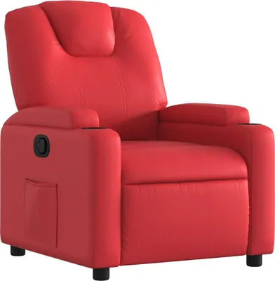 Image de vidaXL Fauteuil relax rouge similicuir