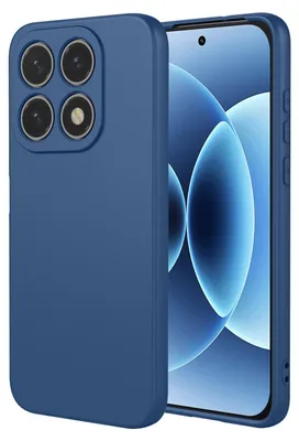 Produktbild von MobyDefend Hülle für Xiaomi 17 - Matte Silikon Schutzhülle - Blau