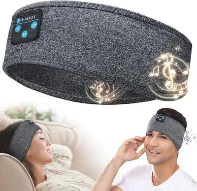 Bequeme Bluetooth Schlafkopfbedeckung Kopfhörer für Erwachsene und Teenager - Ideal zum Schlafen, Yoga und Meditation