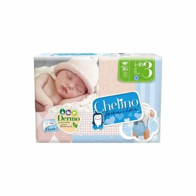 Zdjęcie produktu dla Chelino 3 pieluszki dla niemowląt Tummies 4-10 kg 36 szt