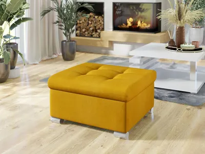 Obrázek produktu pro Taburetka do obýváku NELLI 1 - žlutá 3