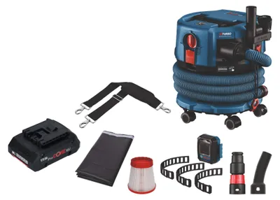 Immagine prodotto di Bosch GAS 18V-12 MC Aspiratore professionale a batteria BITURBO Brushless + 1x batteria ProCore 4,0 Ah + accessori - senza caricabatterie
