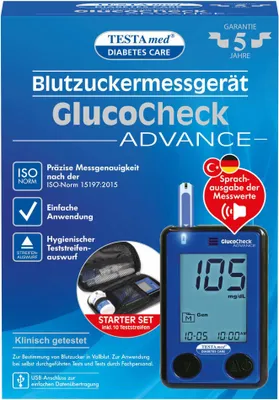 Obrázok produktu pre Testamed Glucocheck Advance Star.-Kit mg/dl mmol/l 1 St