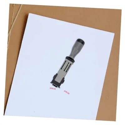 Produktbild von Automatischer Datumsstempel aus PP und Metall in Silber
