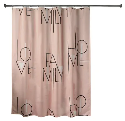 Produktbild von TENDANCE | Duschvorhang - Badvorhang - Duschabtrennung - 180 x 180 cm - rosa - Duschgardine - Badezimmer