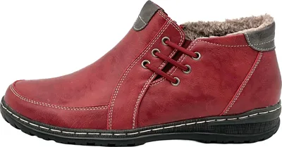 Produktbild von Venustein Damen Boots Stiefeletten Stiefel Winterschuhe gefüttert 9667, Rot, Größe 39