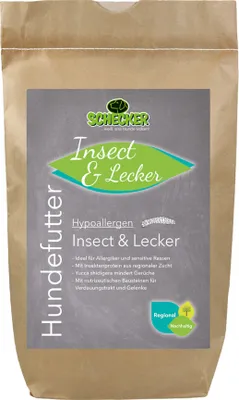 Produktbild von 3 kg - Schecker Insect und Lecker - getreidefreies Trockenfutter - für Allergiker - mit Insektenprotein