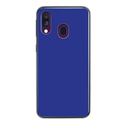 Produktbild von MuchoWow® Handyhülle Schutzhülle Hülle für Samsung Galaxy A40 Blau - Einfarbig - Dunkelblau Silikon Softcase Handy Hülle - Handy-Tasche