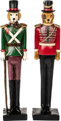 Productafbeelding van Goodwill Hondenbeeld, goud-rood-groen, 23 cm