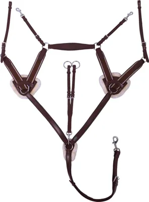 Image de Collier de chasse QHP Ontario, couleur : marron, taille : pur-sang