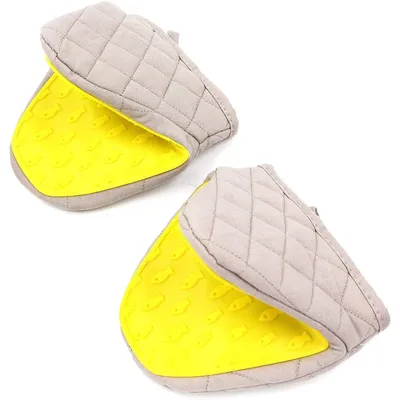 Produktbild von Solidchoice – Baumwoll-Topflappen und -Ofenhandschuhe mit Silikonbeschichtung