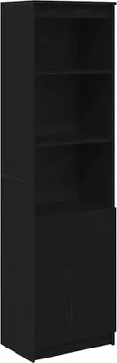 Immagine prodotto di Credenza Rovere Nero 50x35x180 cm in Legno Multistrato