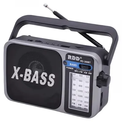 Obrázek produktu pro Verk 27544 Přenosné analogové rádio AM/FM/SW, Micro USB, 3.7V, 1200mAh, černošedé
