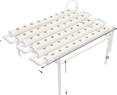 Productafbeelding van Hydrocultuur kweekset, 54 plantplaatsen, ruimtebesparend ontwerp, WIT