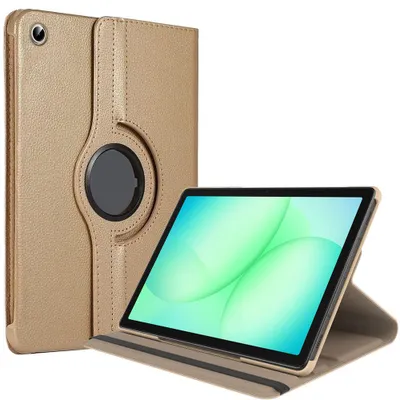 Image de Coque pour Samsung Galaxy Tab A9 Plus / A11 Plus, Protection Rotative 360° - Doré