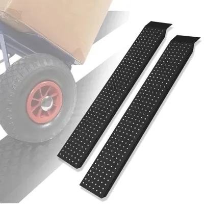 Productafbeelding van Oprijplaat auto - Gegalvaniseerd staal - 400 kg per paar - Antislip - 160 cm