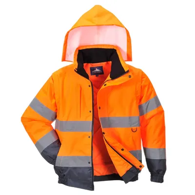 Produktbild von Portwest C468 Warnschutz 2-in-1-Pilotjacke Orange Gr. S