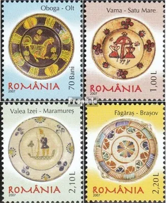 Produktbild von Briefmarken Rumänien 2007 Mi 6180-6183 (kompl.Ausg.) postfrisch Rumänische Keramik