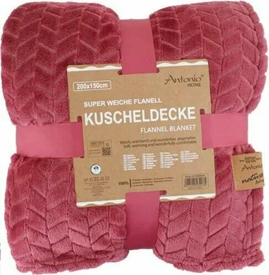 beerenfarbende Kuscheldecke