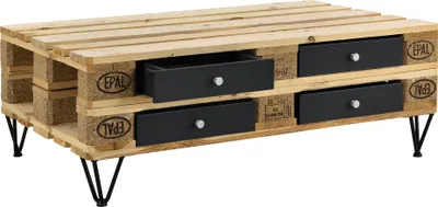 Produktbild von [sk.casa]® Euro paletová zásuvka dokonale integrovateľná - čierna - 9,5cmx37,5cmx44,5 cm
