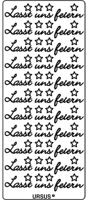 Produktbild von Kreativsticker 10x23cm Motiv 117 VE=5 Stück gold