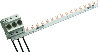 Produktbild von MERSEN 21797.160000 Gabel 3p E302868L 16qmm 1m Verdrahtungsschiene TE27